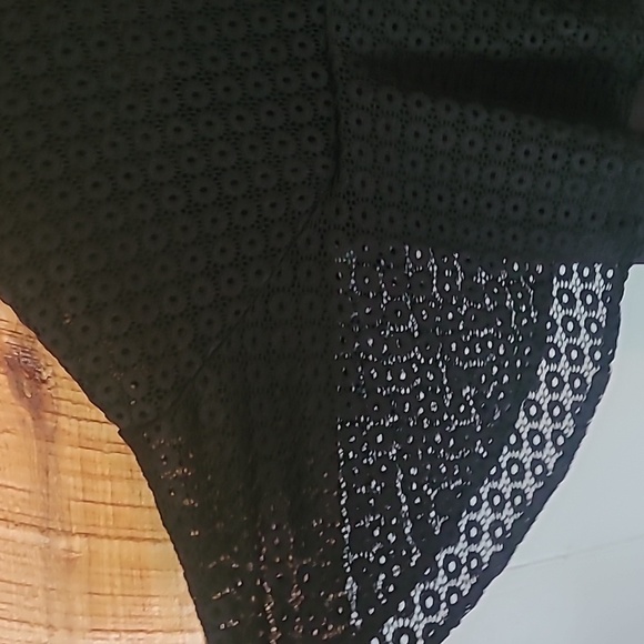 Lane Bryant Black Lace Overlay Jumpsuit - Picture 4 of 5